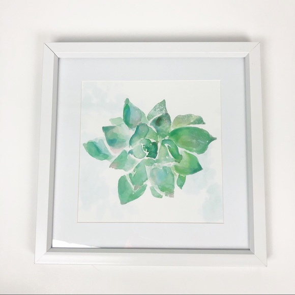 Other - White green floral artwork